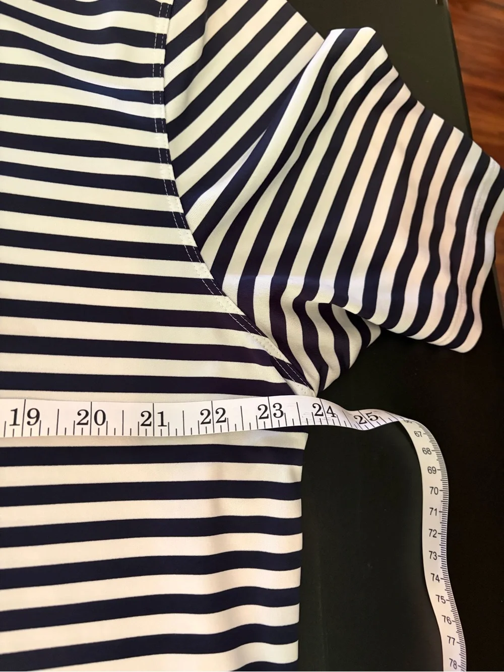 Nike golf dry fit Polo shirt men’s size extra large Navy blue & white stripes